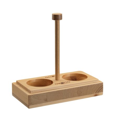 OLIERA in legno lucido da N° 2 bott.