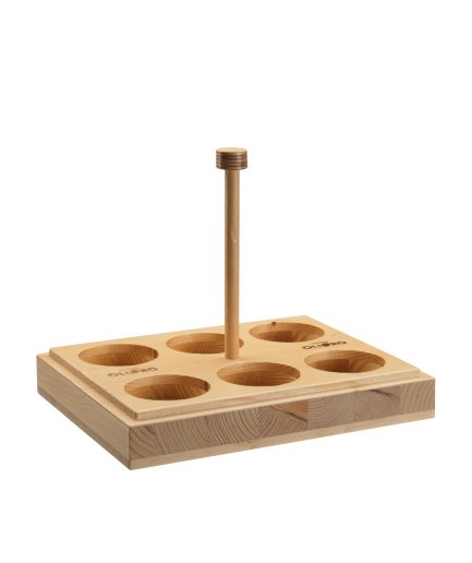 OLIERA in legno lucido da N° 6 bott.