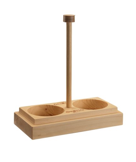 OLIERA in legno lucido da N° 2 bott.